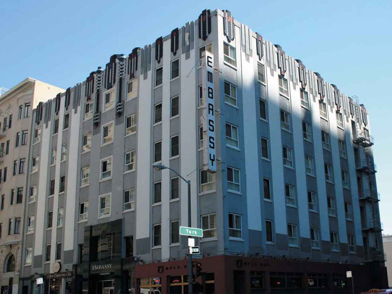 Photos of The Embassy Hotel in San Francisco. Official Website.