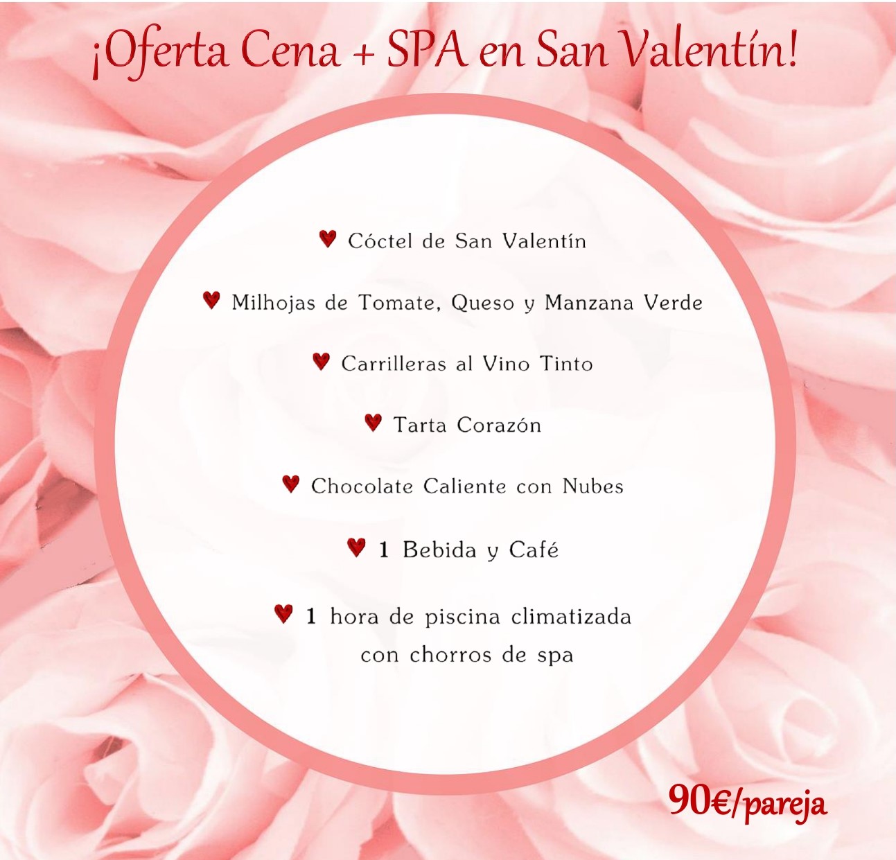 Cena + Spa en San Valentin