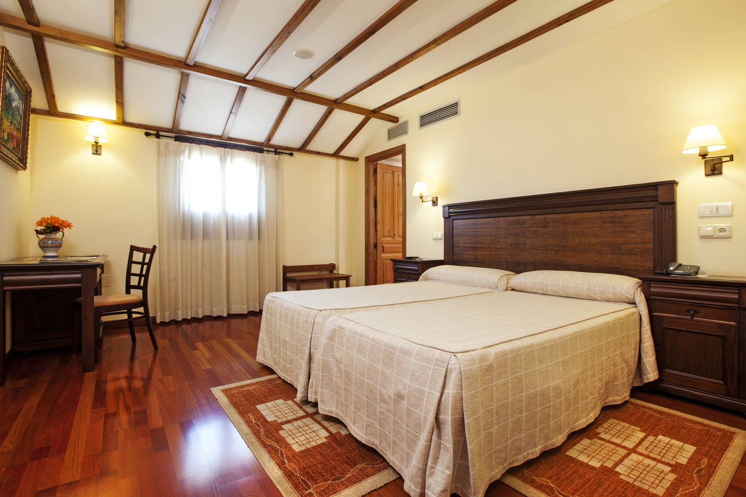 Chambre double (2 lits) avec accès au spa 