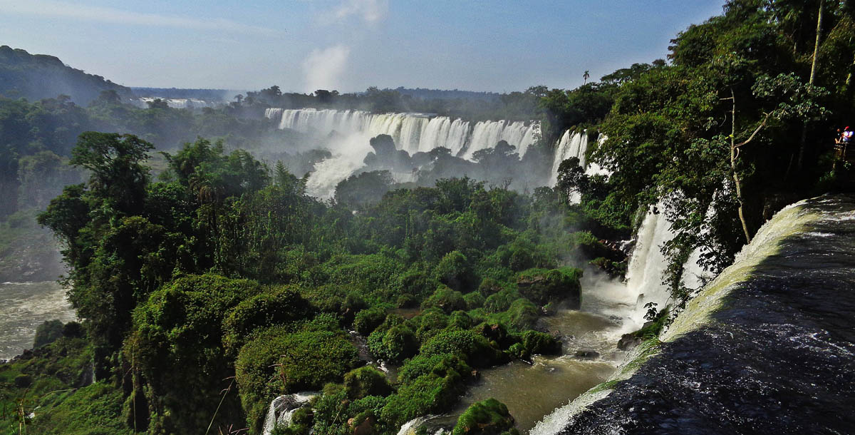 Visita alle cascate del Brasile
