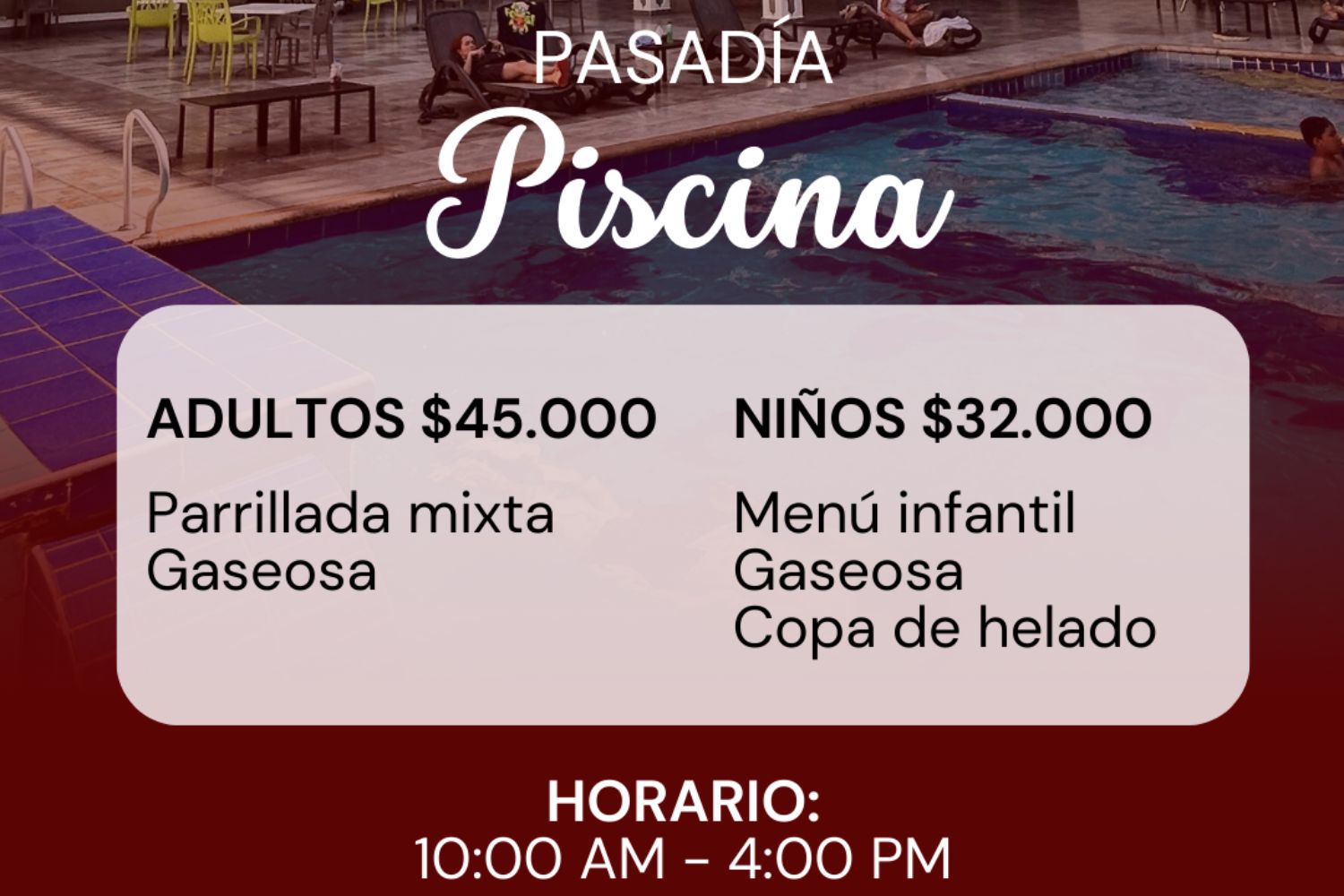 Pasadías Piscinas